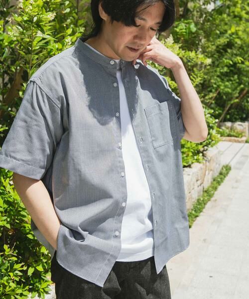 URBAN RESEARCH DOORS / アーバンリサーチ ドアーズ シャツ・ブラウス | TC バンドカラー ショートスリーブシャツ | 詳細28