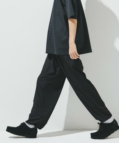 URBAN RESEARCH DOORS / アーバンリサーチ ドアーズ その他パンツ | 『仁村紗和さん着用』『UR TECH』サマシェア イージートウラザー(ブラック)
