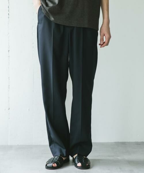 URBAN RESEARCH DOORS / アーバンリサーチ ドアーズ その他パンツ | 『接触冷感/防シワ/UVカット/マシンウォッシャブル』ドライギャバジン イージースラックス | 詳細11