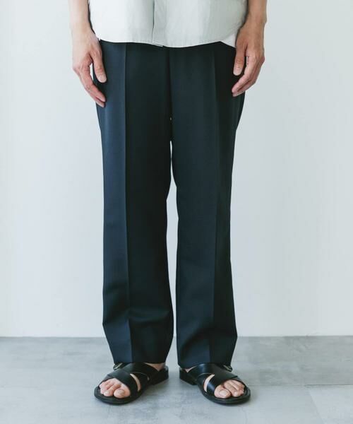 URBAN RESEARCH DOORS / アーバンリサーチ ドアーズ その他パンツ | 『接触冷感/防シワ/UVカット/マシンウォッシャブル』ドライギャバジン イージースラックス | 詳細14