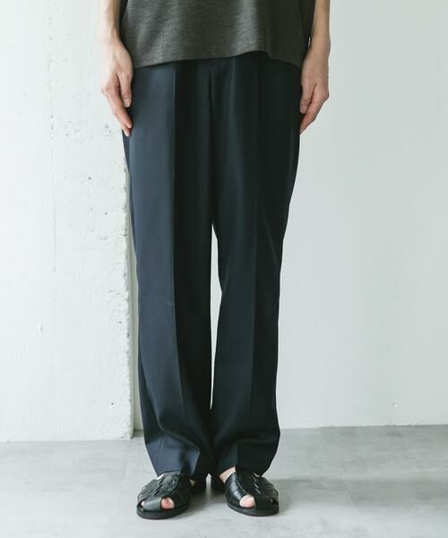 URBAN RESEARCH DOORS / アーバンリサーチ ドアーズ その他パンツ | 『接触冷感/防シワ/UVカット/マシンウォッシャブル』ドライギャバジン イージースラックス | 詳細17