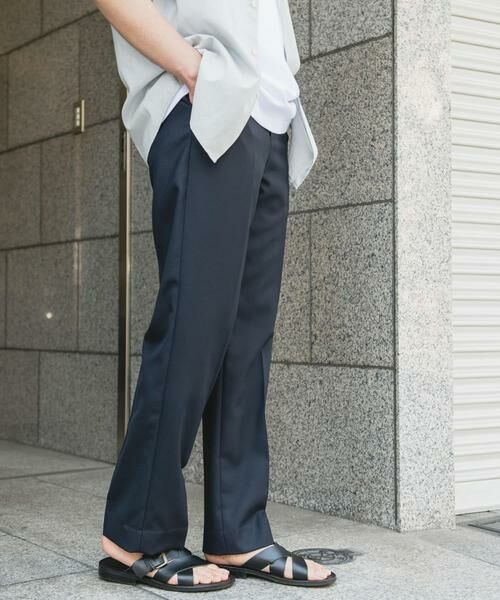 URBAN RESEARCH DOORS / アーバンリサーチ ドアーズ その他パンツ | 『接触冷感/防シワ/UVカット/マシンウォッシャブル』ドライギャバジン イージースラックス | 詳細4