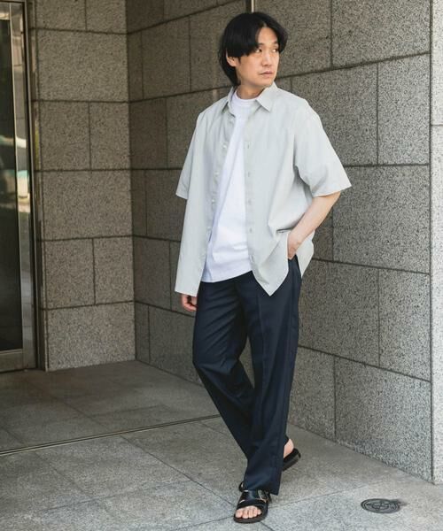 URBAN RESEARCH DOORS / アーバンリサーチ ドアーズ その他パンツ | 『接触冷感/防シワ/UVカット/マシンウォッシャブル』ドライギャバジン イージースラックス | 詳細6