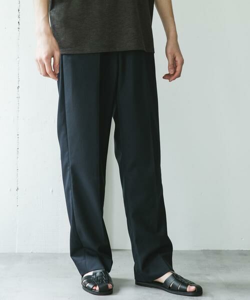 URBAN RESEARCH DOORS / アーバンリサーチ ドアーズ その他パンツ | 『接触冷感/防シワ/UVカット/マシンウォッシャブル』ドライギャバジン イージースラックス | 詳細8