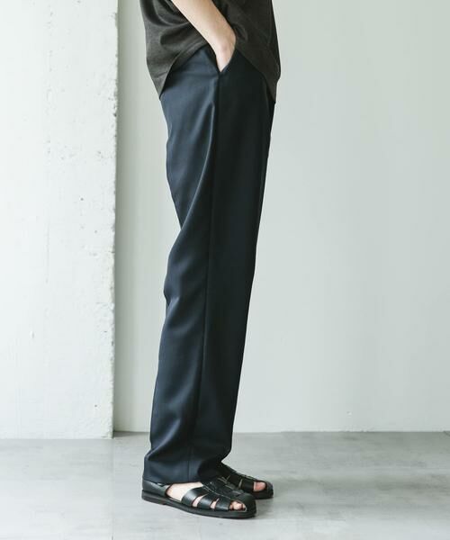 URBAN RESEARCH DOORS / アーバンリサーチ ドアーズ その他パンツ | 『接触冷感/防シワ/UVカット/マシンウォッシャブル』ドライギャバジン イージースラックス | 詳細9