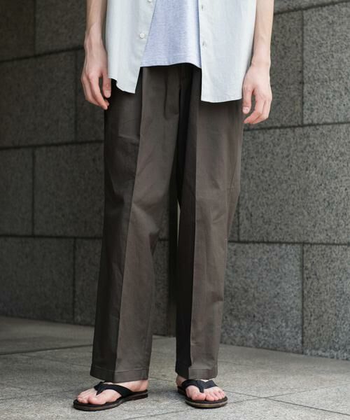 URBAN RESEARCH DOORS / アーバンリサーチ ドアーズ その他パンツ | コットンリネンマーセライズライトチノトラウザー | 詳細20