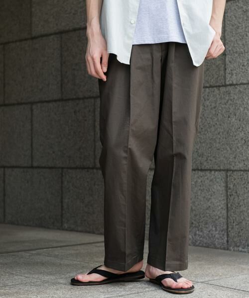 URBAN RESEARCH DOORS / アーバンリサーチ ドアーズ その他パンツ | コットンリネンマーセライズライトチノトラウザー | 詳細21