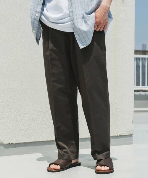 URBAN RESEARCH DOORS / アーバンリサーチ ドアーズ その他パンツ | コットンリネンマーセライズライトチノトラウザー | 詳細26