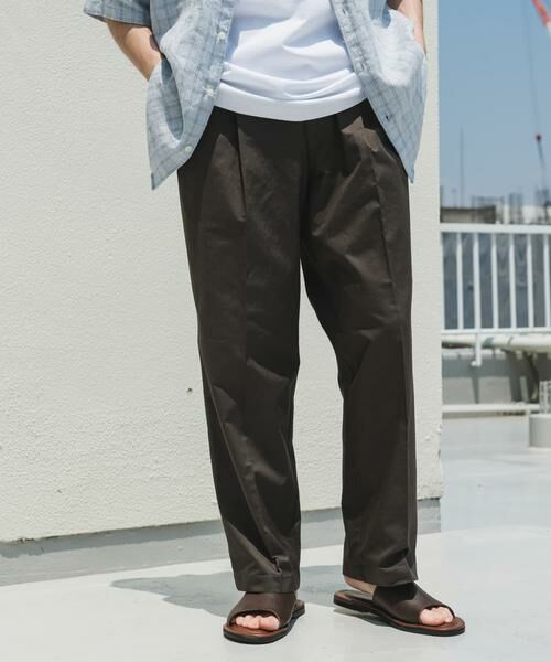 URBAN RESEARCH DOORS / アーバンリサーチ ドアーズ その他パンツ | コットンリネンマーセライズライトチノトラウザー | 詳細28