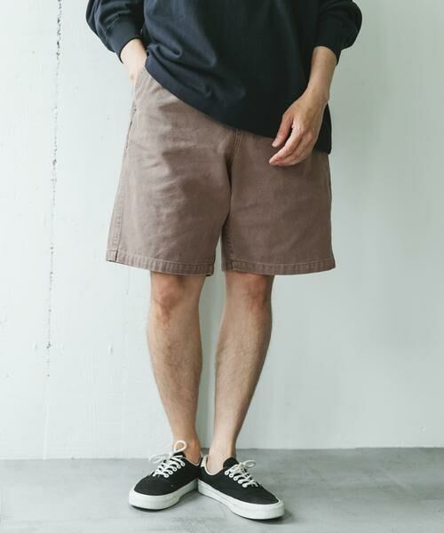 URBAN RESEARCH DOORS / アーバンリサーチ ドアーズ ショート・ハーフ・半端丈パンツ | ガーメントダイダックワイドショーツ | 詳細1
