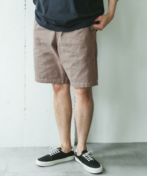 URBAN RESEARCH DOORS / アーバンリサーチ ドアーズ ショート・ハーフ・半端丈パンツ | ガーメントダイダックワイドショーツ | 詳細2