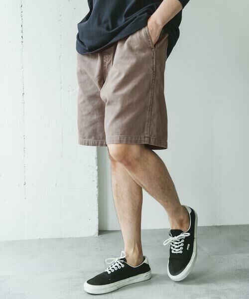 URBAN RESEARCH DOORS / アーバンリサーチ ドアーズ ショート・ハーフ・半端丈パンツ | ガーメントダイダックワイドショーツ | 詳細3