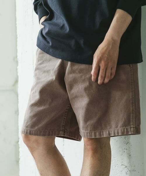 URBAN RESEARCH DOORS / アーバンリサーチ ドアーズ ショート・ハーフ・半端丈パンツ | ガーメントダイダックワイドショーツ | 詳細4