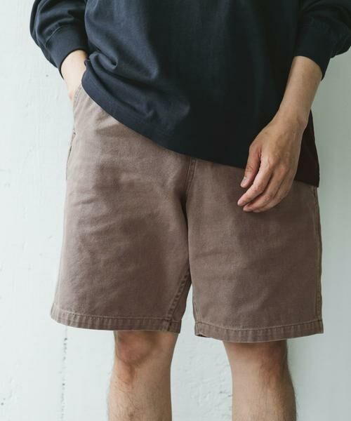 URBAN RESEARCH DOORS / アーバンリサーチ ドアーズ ショート・ハーフ・半端丈パンツ | ガーメントダイダックワイドショーツ | 詳細5