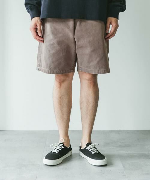 URBAN RESEARCH DOORS / アーバンリサーチ ドアーズ ショート・ハーフ・半端丈パンツ | ガーメントダイダックワイドショーツ | 詳細9