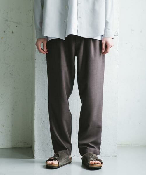 URBAN RESEARCH DOORS / アーバンリサーチ ドアーズ その他パンツ | 『イージーケア/速乾』リネンライクイージートラウザー | 詳細1