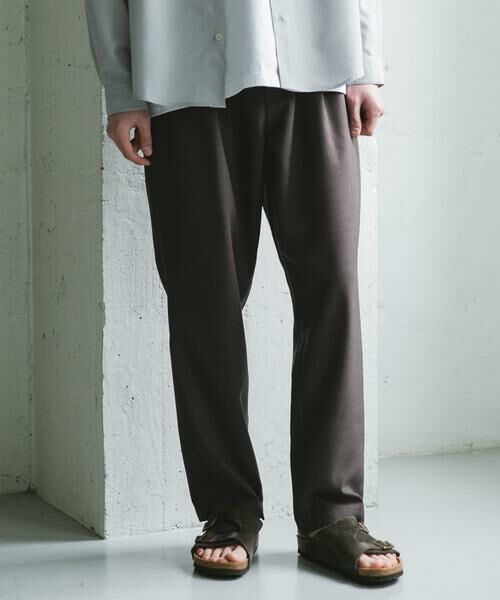 URBAN RESEARCH DOORS/アーバンリサーチ ドアーズ 『イージーケア/速乾』リネンライクイージートラウザー ライトブラウン L URBAN RESEARCH DOORS/アーバンリサーチ ドアーズ 『イージーケア/速乾』リネンライクイージートラウザー ライトブラウン L