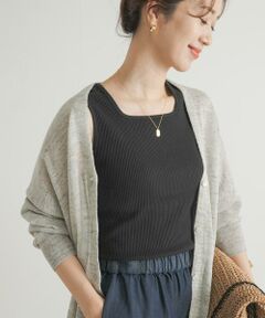 URBAN RESEARCH DOORS / アーバンリサーチ ドアーズ タンクトップ | 針抜きテレコスクエアタンクトップ