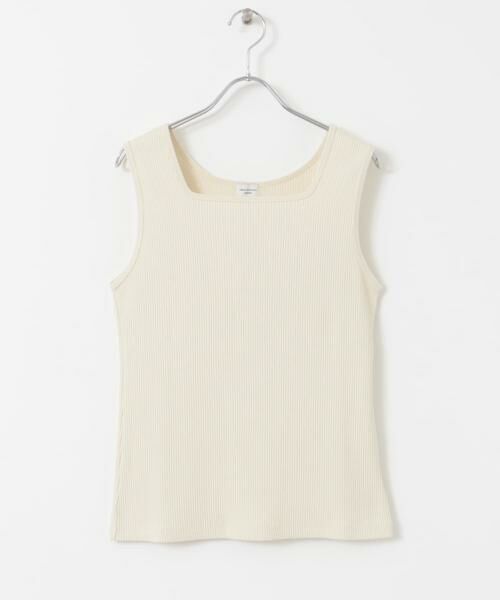 URBAN RESEARCH DOORS / アーバンリサーチ ドアーズ タンクトップ | 針抜きテレコスクエアタンクトップ | 詳細1
