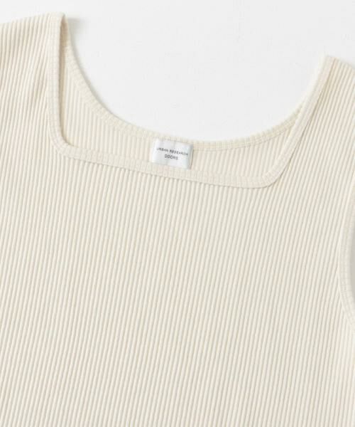 URBAN RESEARCH DOORS / アーバンリサーチ ドアーズ タンクトップ | 針抜きテレコスクエアタンクトップ | 詳細2