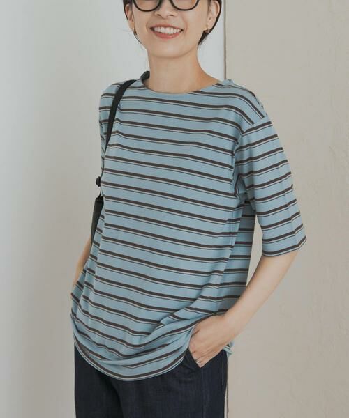 URBAN RESEARCH DOORS / アーバンリサーチ ドアーズ Tシャツ | マルチボーダーTシャツ | 詳細4