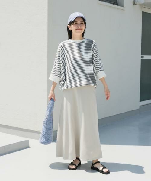 URBAN RESEARCH DOORS / アーバンリサーチ ドアーズ Tシャツ | タックフライスワイドTシャツ | 詳細24