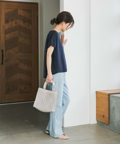 URBAN RESEARCH DOORS / アーバンリサーチ ドアーズ Tシャツ | 『仁村紗和さん着用』『UR TECH』サマシェアバックデザインプルオーバー | 詳細11