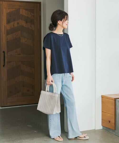 URBAN RESEARCH DOORS / アーバンリサーチ ドアーズ Tシャツ | 『仁村紗和さん着用』『UR TECH』サマシェアバックデザインプルオーバー | 詳細12