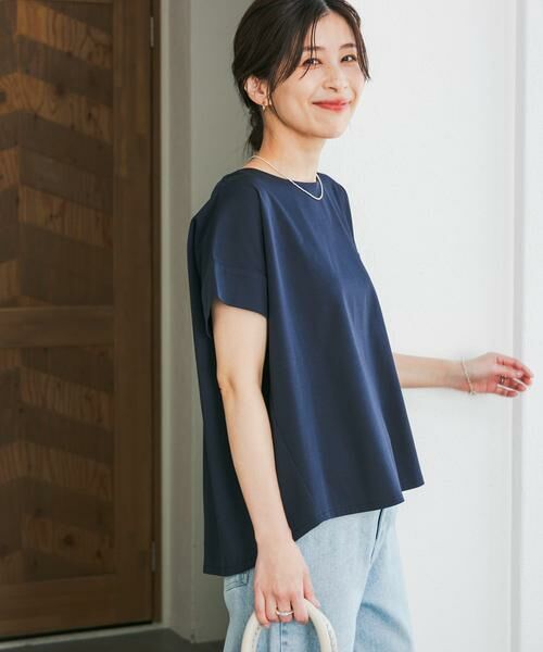 URBAN RESEARCH DOORS / アーバンリサーチ ドアーズ Tシャツ | 『仁村紗和さん着用』『UR TECH』サマシェアバックデザインプルオーバー | 詳細3