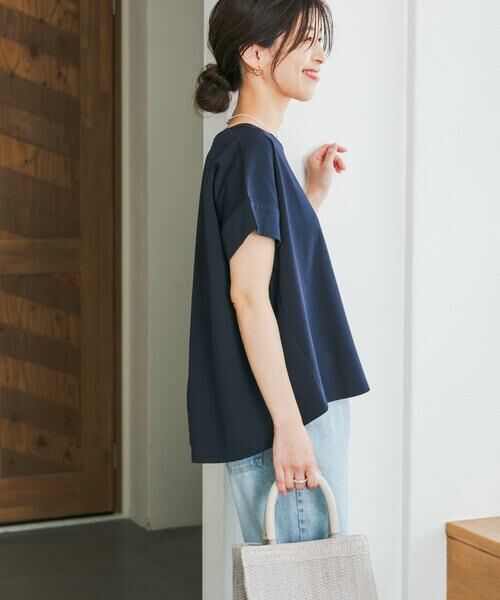 URBAN RESEARCH DOORS / アーバンリサーチ ドアーズ Tシャツ | 『仁村紗和さん着用』『UR TECH』サマシェアバックデザインプルオーバー | 詳細8