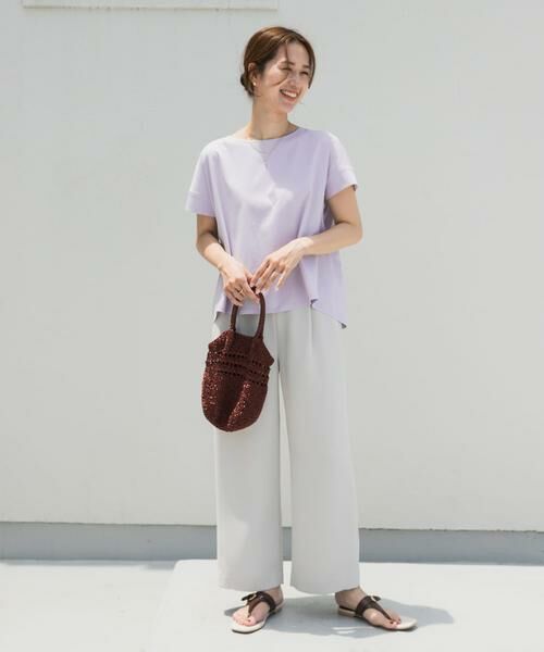 URBAN RESEARCH DOORS / アーバンリサーチ ドアーズ Tシャツ | 『仁村紗和さん着用』『UR TECH』サマシェアバックデザインプルオーバー | 詳細24