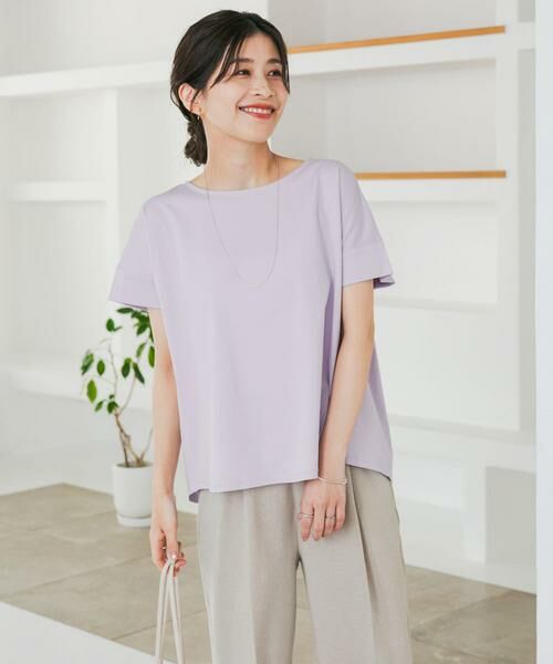 URBAN RESEARCH DOORS / アーバンリサーチ ドアーズ Tシャツ | 『仁村紗和さん着用』『UR TECH』サマシェアバックデザインプルオーバー | 詳細26