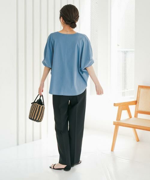 URBAN RESEARCH DOORS / アーバンリサーチ ドアーズ Tシャツ | 『仁村紗和さん着用』『UR TECH』サマシェアタックスリーブプルオーバー | 詳細30