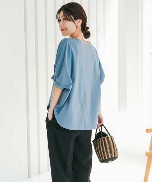 URBAN RESEARCH DOORS / アーバンリサーチ ドアーズ Tシャツ | 『仁村紗和さん着用』『UR TECH』サマシェアタックスリーブプルオーバー | 詳細22