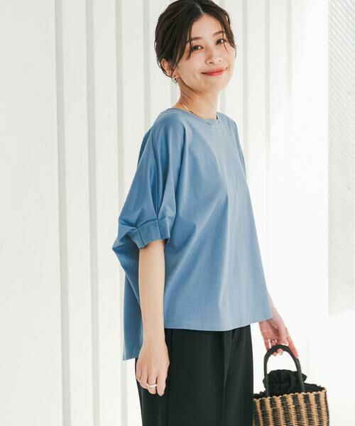 URBAN RESEARCH DOORS / アーバンリサーチ ドアーズ Tシャツ | 『仁村紗和さん着用』『UR TECH』サマシェアタックスリーブプルオーバー | 詳細24