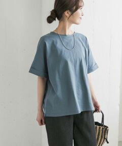 URBAN RESEARCH DOORS / アーバンリサーチ ドアーズ Tシャツ | 『UR TECH』コットンロールスリーブプルオーバー