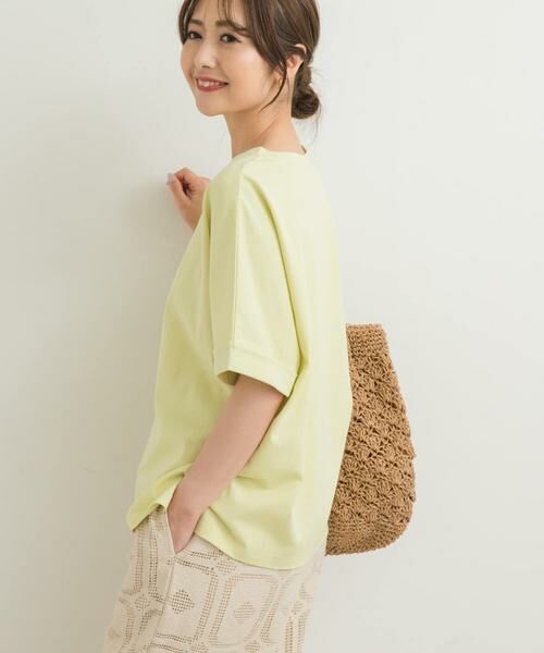 URBAN RESEARCH DOORS / アーバンリサーチ ドアーズ Tシャツ | 『UR TECH』コットンロールスリーブプルオーバー | 詳細1