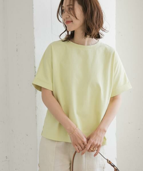 URBAN RESEARCH DOORS / アーバンリサーチ ドアーズ Tシャツ | 『UR TECH』コットンロールスリーブプルオーバー | 詳細10