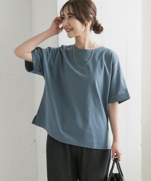 URBAN RESEARCH DOORS / アーバンリサーチ ドアーズ Tシャツ | 『UR TECH』コットンロールスリーブプルオーバー | 詳細16