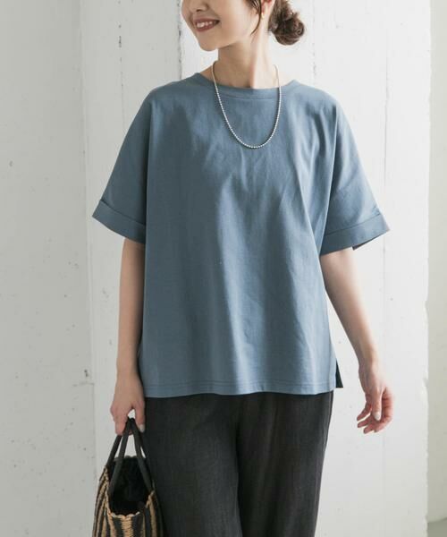 URBAN RESEARCH DOORS / アーバンリサーチ ドアーズ Tシャツ | 『UR TECH』コットンロールスリーブプルオーバー | 詳細17