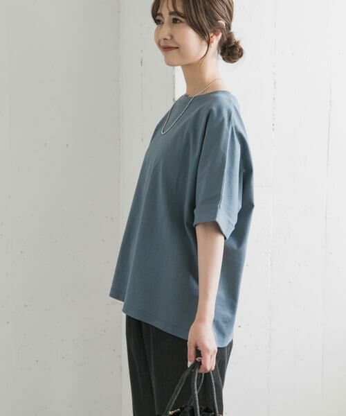 URBAN RESEARCH DOORS / アーバンリサーチ ドアーズ Tシャツ | 『UR TECH』コットンロールスリーブプルオーバー | 詳細18