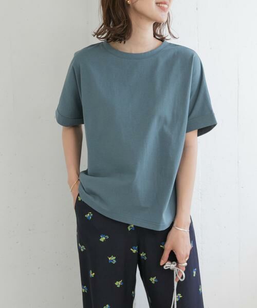 URBAN RESEARCH DOORS / アーバンリサーチ ドアーズ Tシャツ | 『UR TECH』コットンロールスリーブプルオーバー | 詳細23