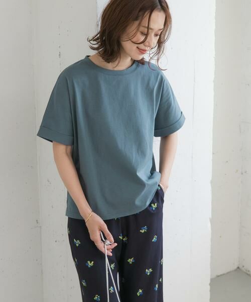 URBAN RESEARCH DOORS / アーバンリサーチ ドアーズ Tシャツ | 『UR TECH』コットンロールスリーブプルオーバー | 詳細24