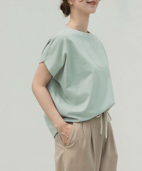 URBAN RESEARCH DOORS / アーバンリサーチ ドアーズ Tシャツ | ドライコットンボートネックプルオーバー | 詳細2