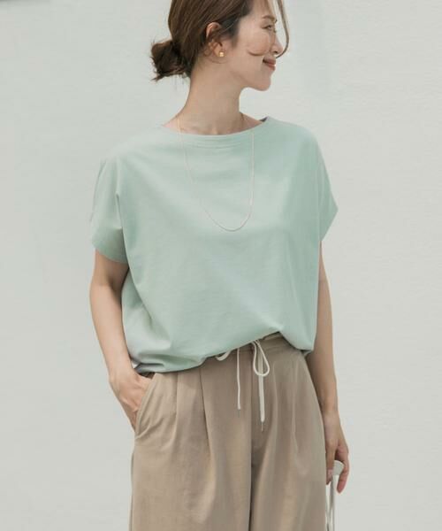 URBAN RESEARCH DOORS / アーバンリサーチ ドアーズ Tシャツ | ドライコットンボートネックプルオーバー | 詳細3