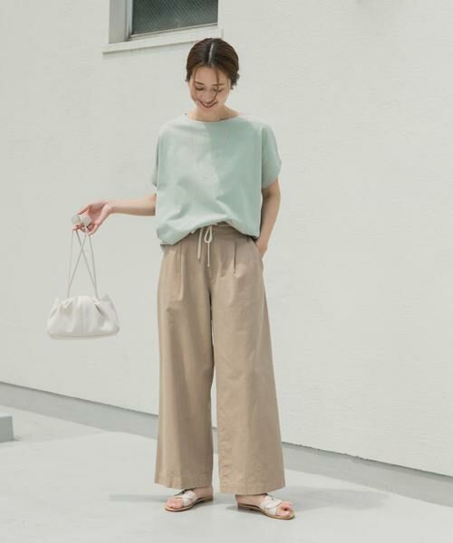 URBAN RESEARCH DOORS / アーバンリサーチ ドアーズ Tシャツ | ドライコットンボートネックプルオーバー | 詳細5