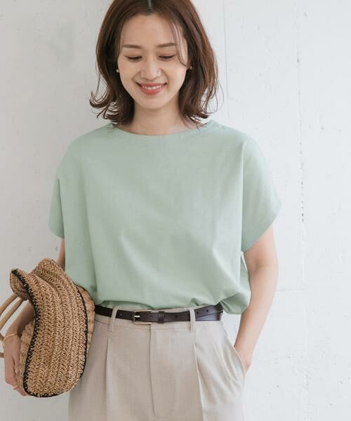 URBAN RESEARCH DOORS / アーバンリサーチ ドアーズ Tシャツ | ドライコットンボートネックプルオーバー | 詳細6