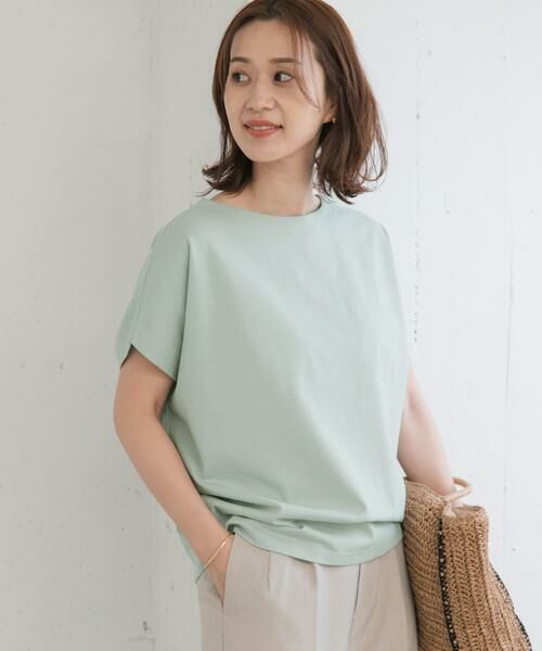 URBAN RESEARCH DOORS / アーバンリサーチ ドアーズ Tシャツ | ドライコットンボートネックプルオーバー | 詳細9