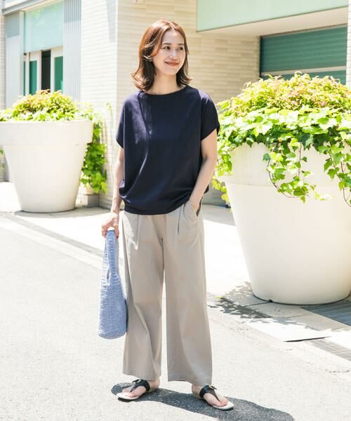 URBAN RESEARCH DOORS / アーバンリサーチ ドアーズ Tシャツ | ドライコットンボートネックプルオーバー | 詳細22