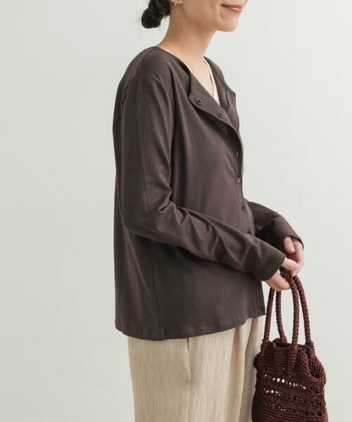 URBAN RESEARCH DOORS / アーバンリサーチ ドアーズ カーディガン・ボレロ | コットンリネンカットカーディガン | 詳細6